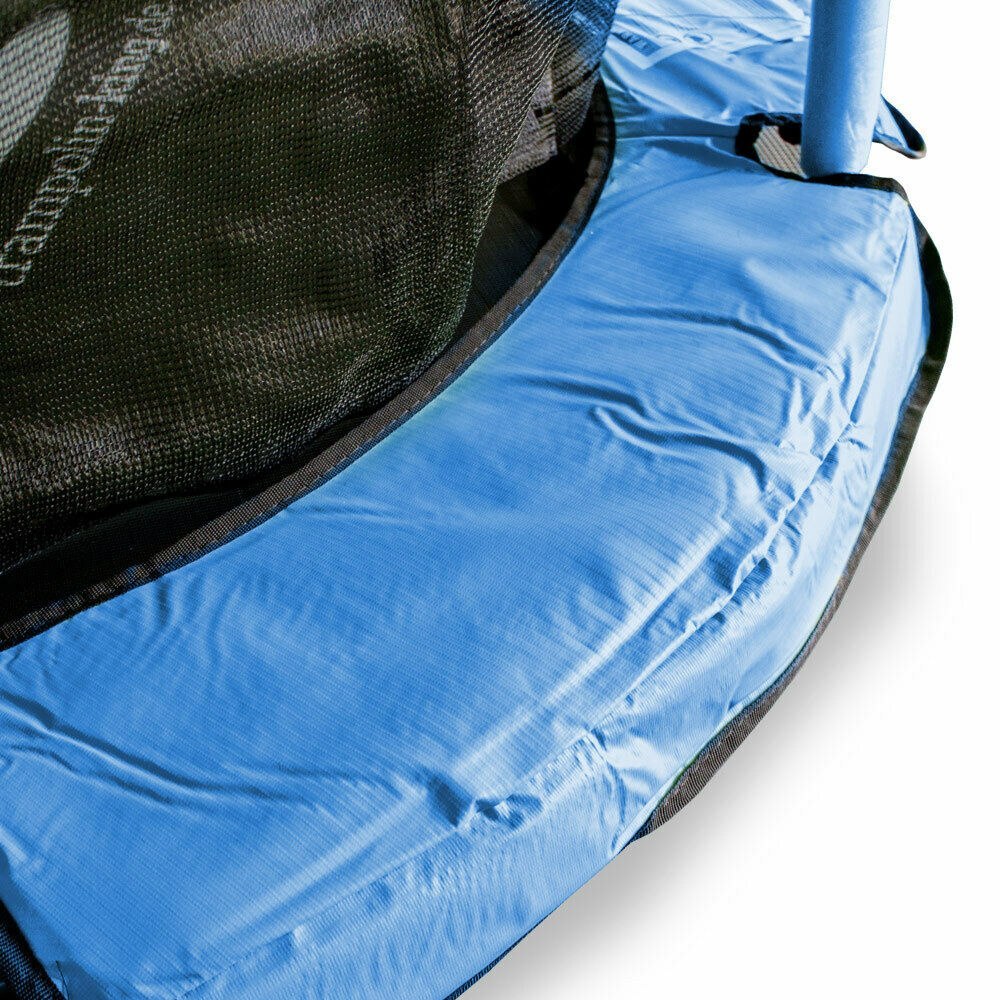 Růžová Trampolína do zahrady pro dítě/děti + ochrana a síť silná batuta M17515